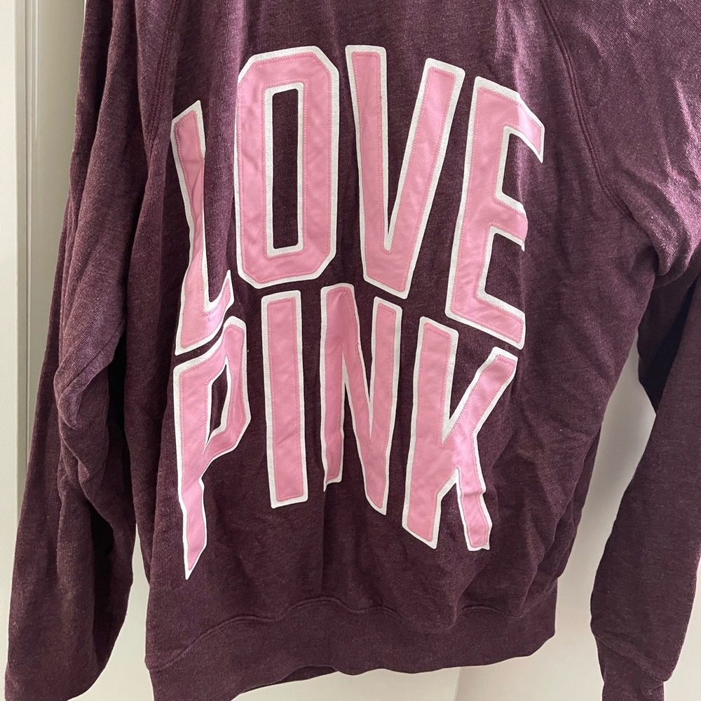 Burgandy Pink Hood Sweater